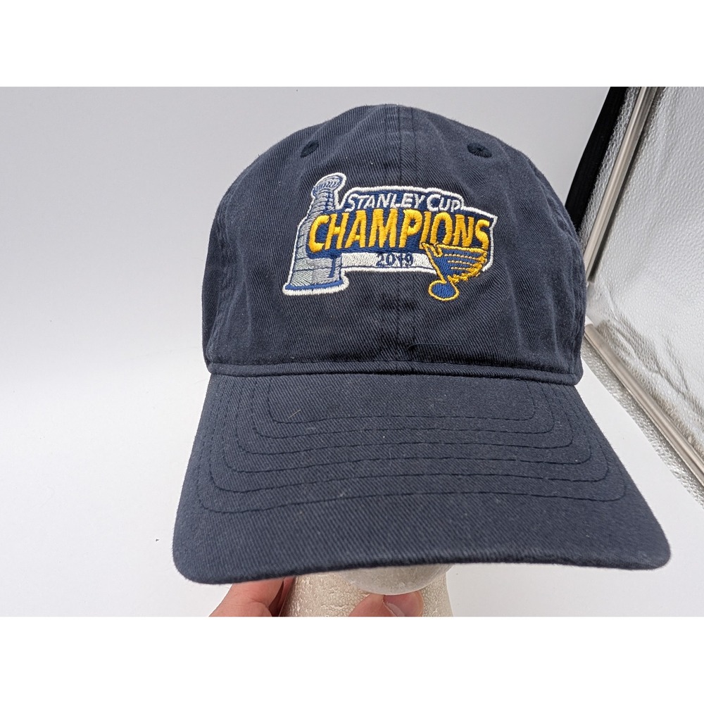 Zephyr St Louis Blues 2019 Stanley Cup Champions Hat Navy Blue Adjustable Cap